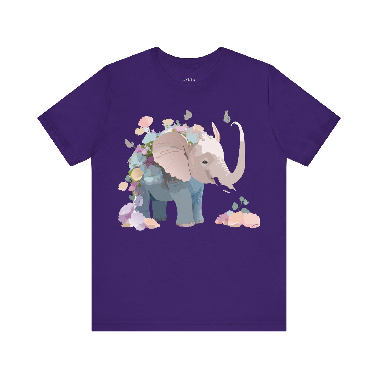 T-Shirt aus natürlicher Baumwolle mit Elefant