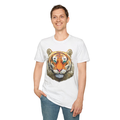 Tiger Shirt Unisex Animal Tee Gildan Softstyle 64000 Cotton Tee