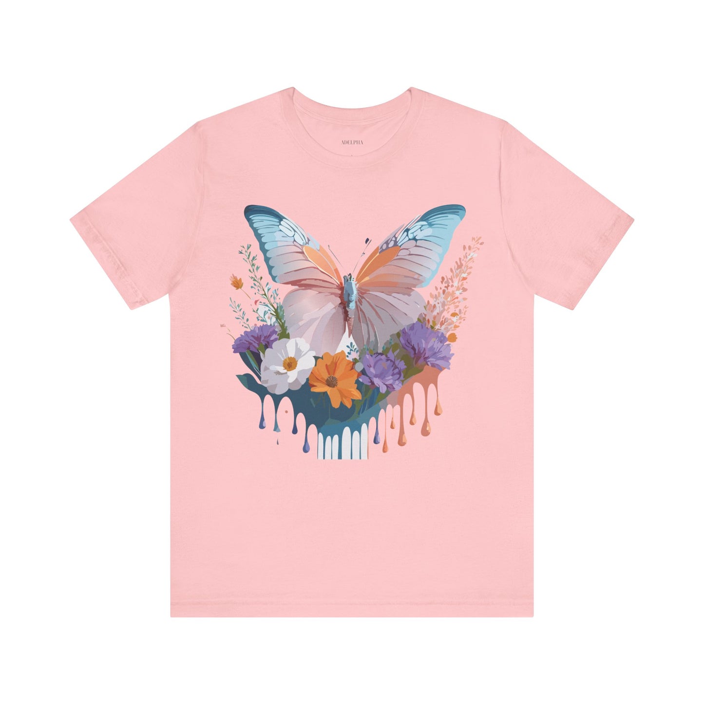 T-shirt en coton naturel avec papillon