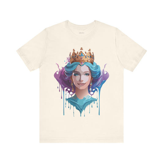 T-Shirt aus natürlicher Baumwolle – Queen Collection