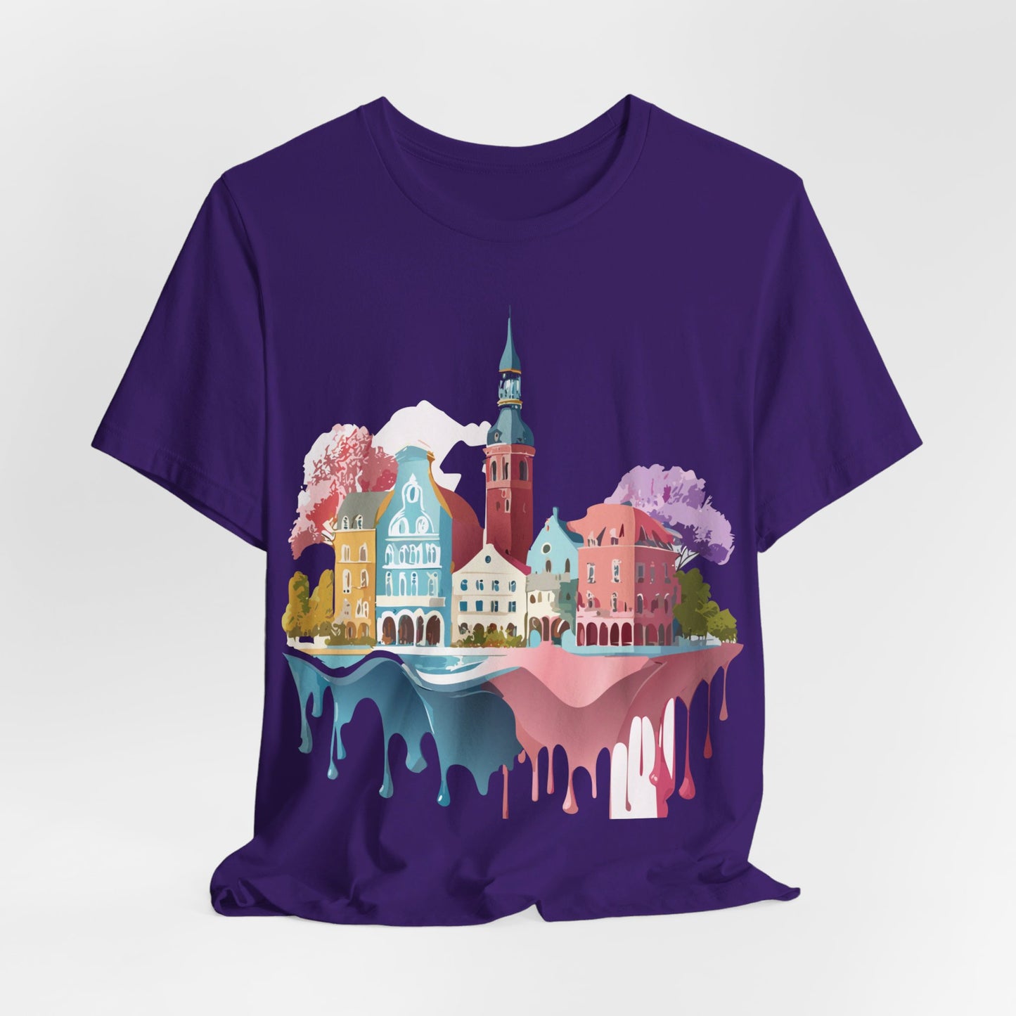 Natural Cotton Tee Shirt - Beautiful Places Collection - Warnemünde and Rostock - Germany