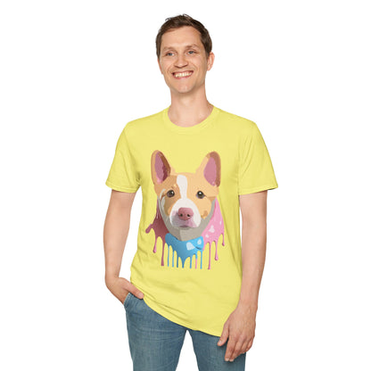 Dog Shirt Unisex Animal Print Tee Cotton T Shirt For Pet Lovers