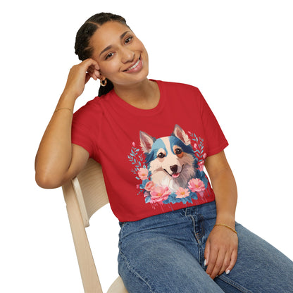 Dog Shirt Unisex Animal Tee Softstyle Cotton Lightweight Breathable