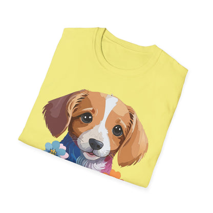 Unisex Dog Shirt Animal Graphic Tee Soft Cotton Gildan 64000