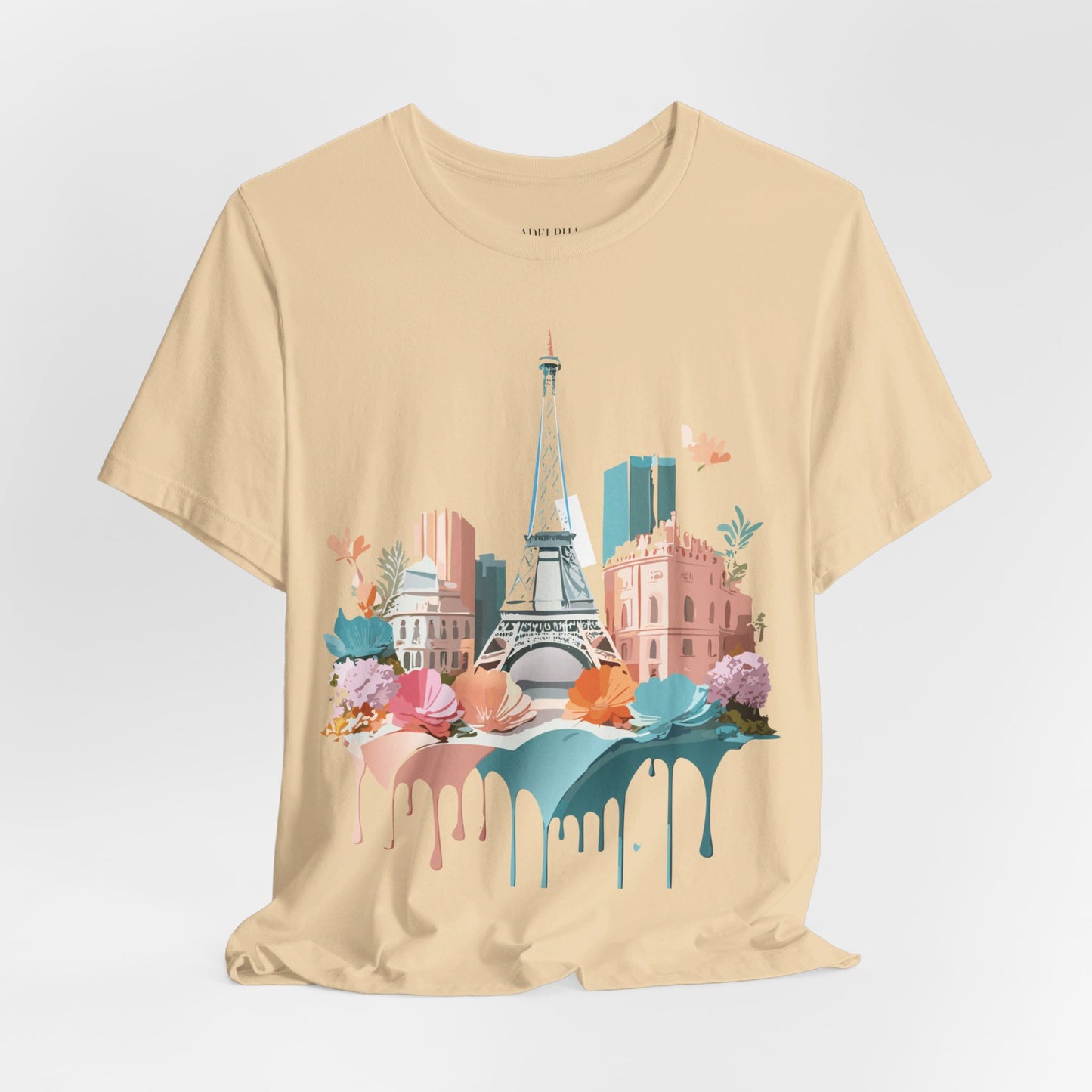 Natural Cotton Tee Shirt - Beautiful Places Collection - Paris