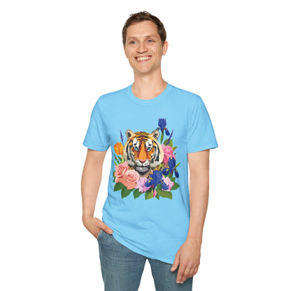 Tiger Shirt Unisex Animal Tee Gildan Softstyle 64000 100 Percent Cotton