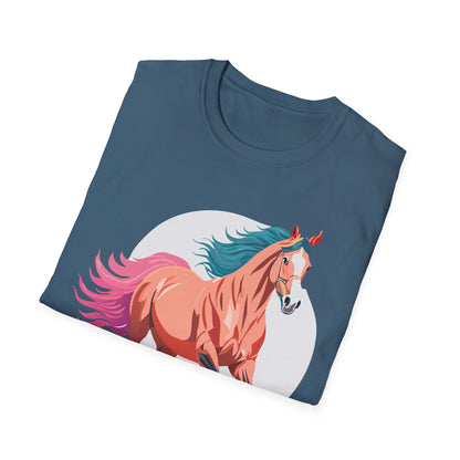 Unisex Horse Shirt Tee Gildan Softstyle 64000 Premium Ringspun Cotton