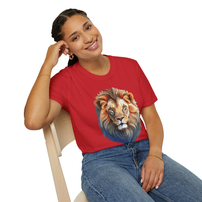 Gildan Lion Graphic Short Sleeve Softstyle Tee 100 Percent Cotton
