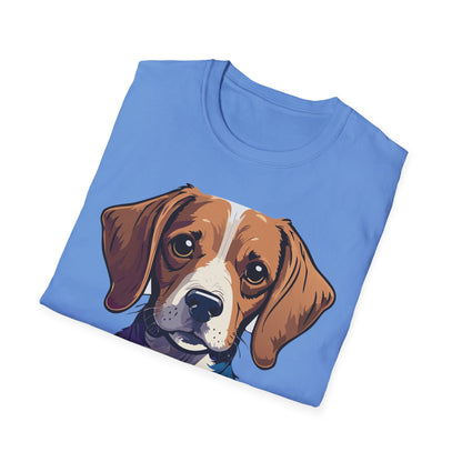 Dog Shirt Unisex Animal Print Tee Softstyle 100 Percent Cotton Gildan 64000
