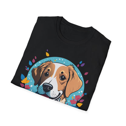 Unisex Dog Shirt Animal Print Tee Gildan Softstyle 64000 Cotton