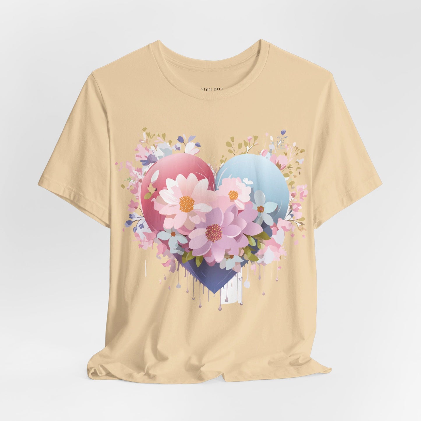 Natural Cotton Tee Shirt - Love story Collection