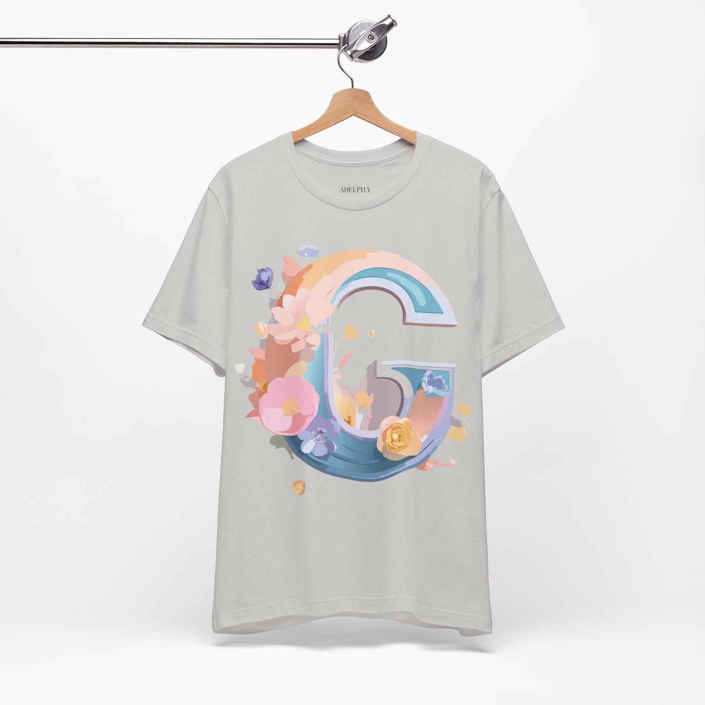 Natural Cotton Tee Shirt - Letters Collection - G