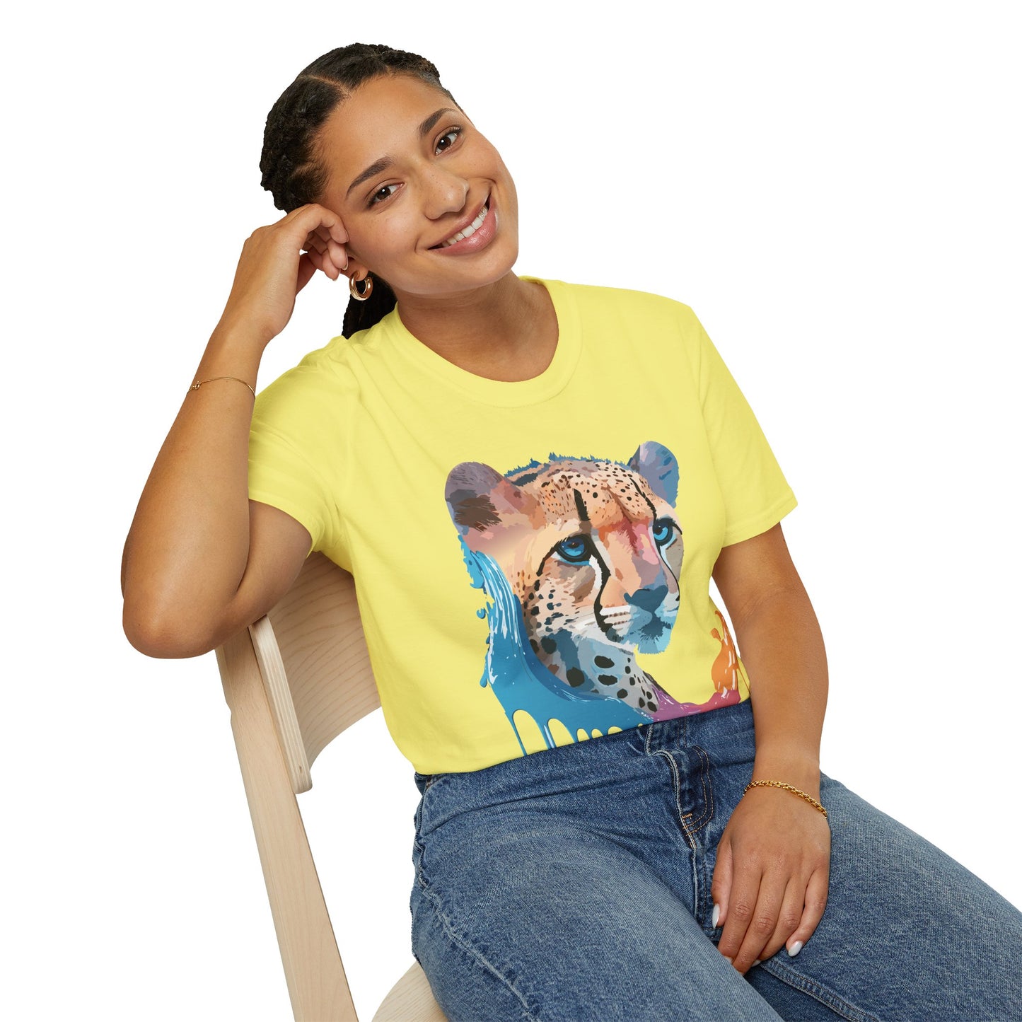 Cheetah Shirt, Shirt with Cheetah, Cheetah Tee, Shirt with Animals