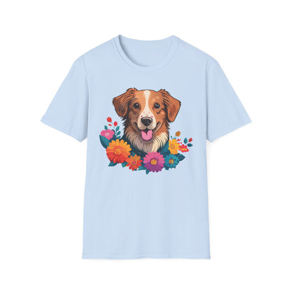 Dog Shirt Unisex Animal Tee Short Sleeve Gildan Softstyle 64000 Cotton Tee