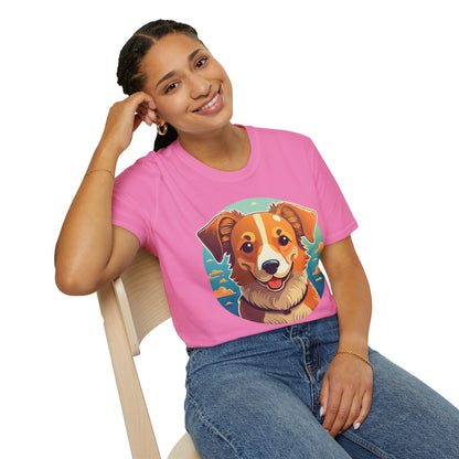 Dog Shirt Unisex Animal Tee One Hundred Percent Cotton Softstyle Gildan 64000