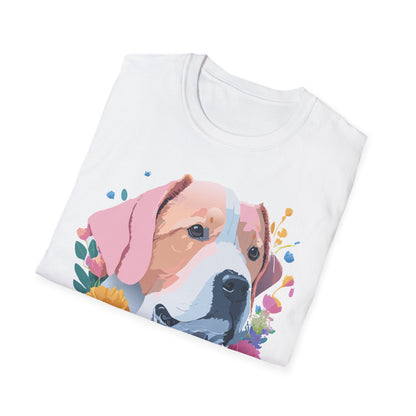 Dog Shirt Unisex Softstyle Cotton Tee 64000 Graphic Animal Print