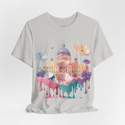 Natural Cotton Tee Shirt - Beautiful Places Collection - Madrid Printify