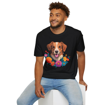 Dog Shirt Unisex Animal Tee Short Sleeve Gildan Softstyle 64000 Cotton Tee