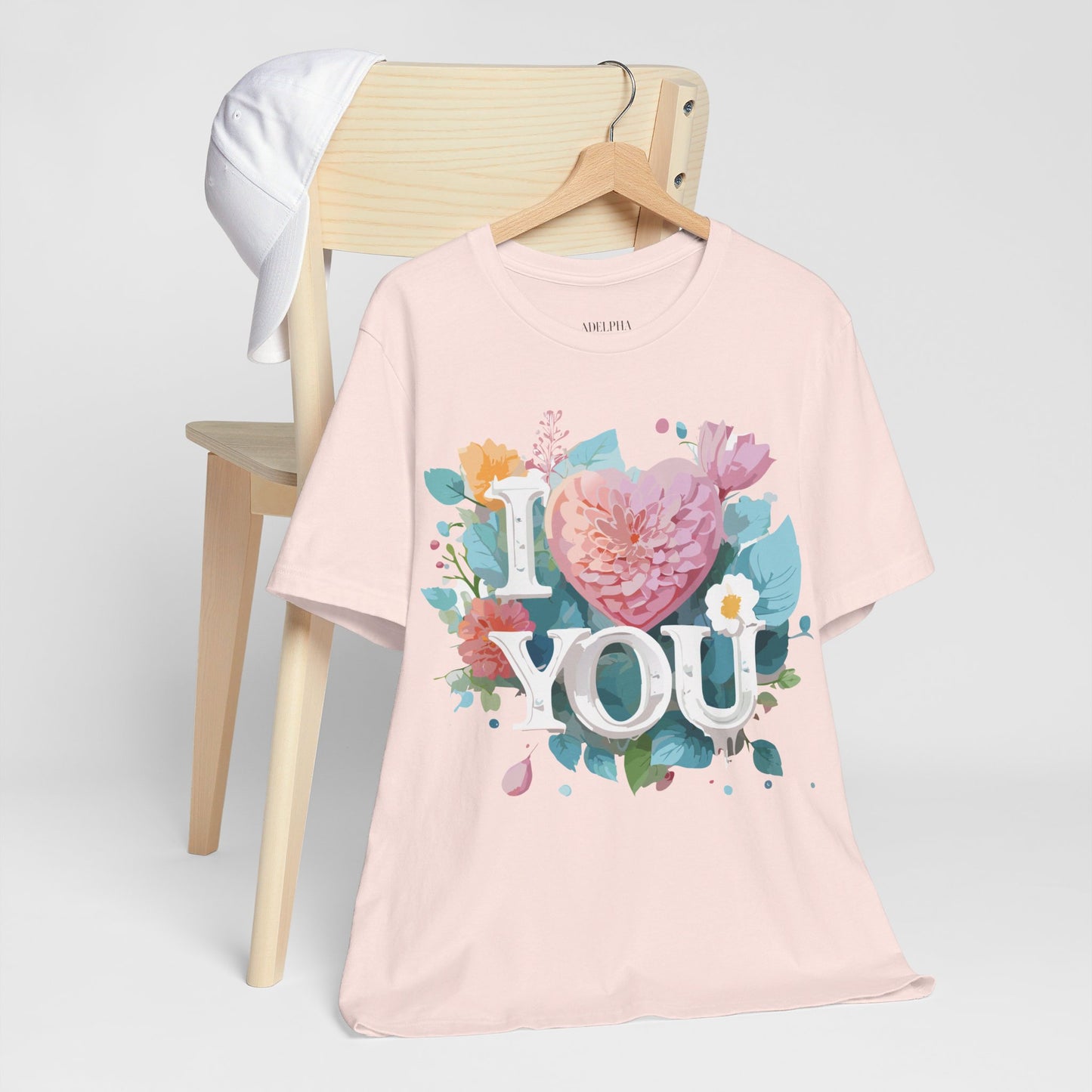 T-Shirt aus natürlicher Baumwolle – Love Story-Kollektion