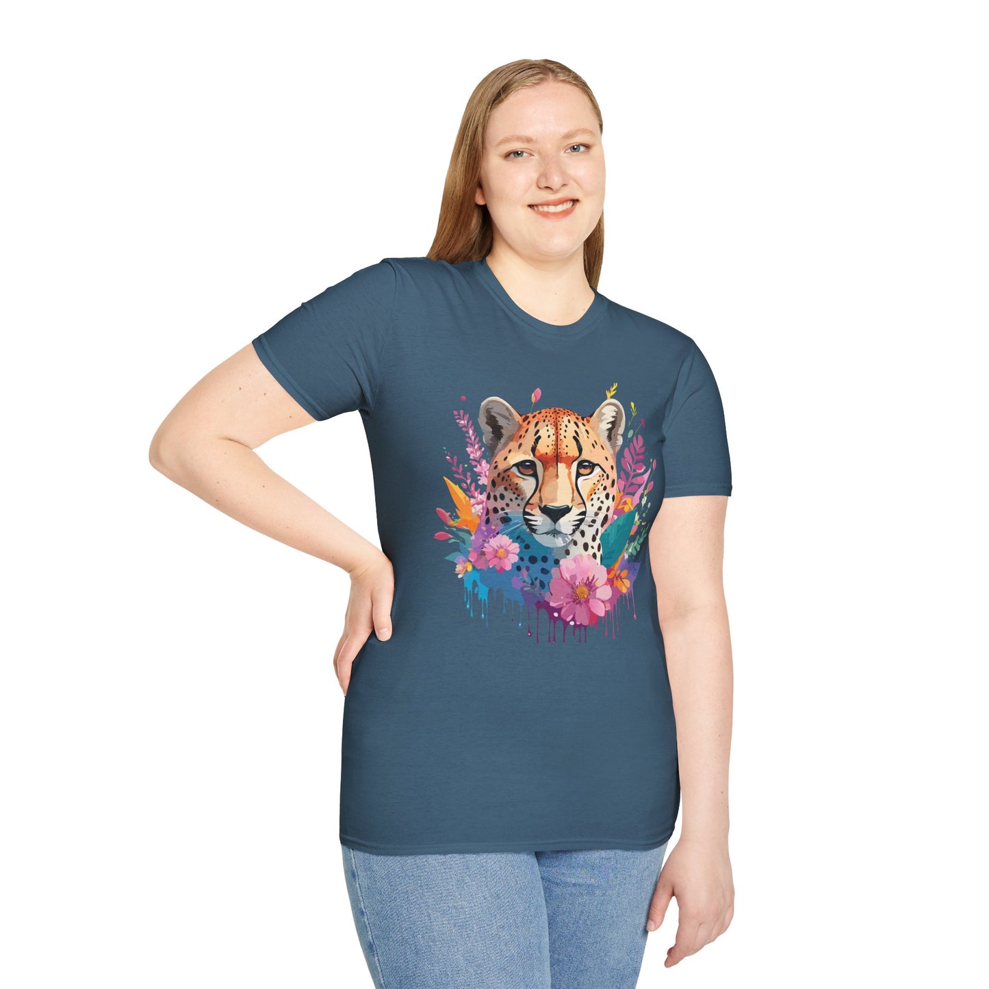 Cheetah Shirt, Shirt with Cheetah, Cheetah Tee, Shirt with Animals