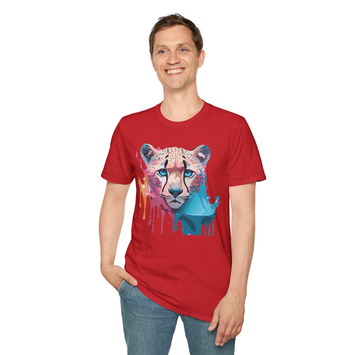 Cheetah Shirt, Shirt with Cheetah, Cheetah Tee, Shirt with Animals