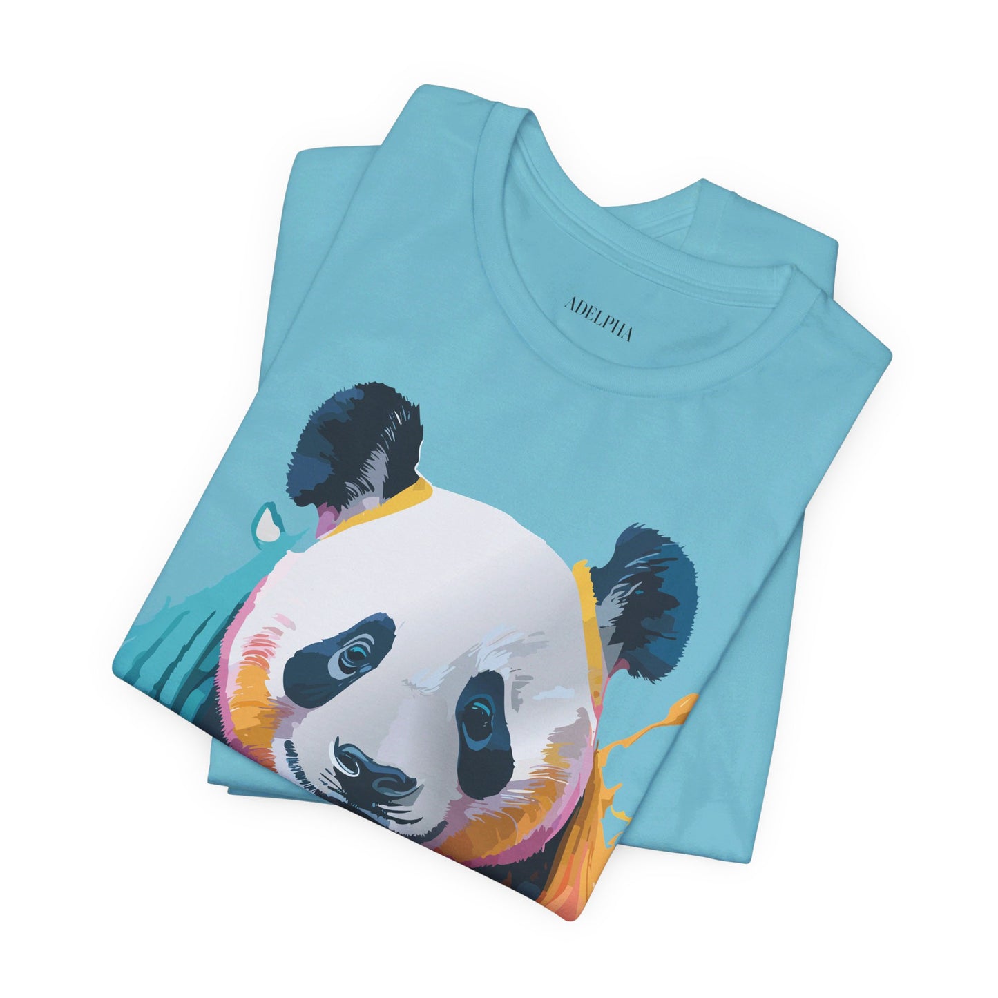 T-Shirt aus natürlicher Baumwolle mit Panda