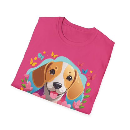 Dog Shirt Unisex Animal Tee Softstyle Cotton Comfort Everyday Wear