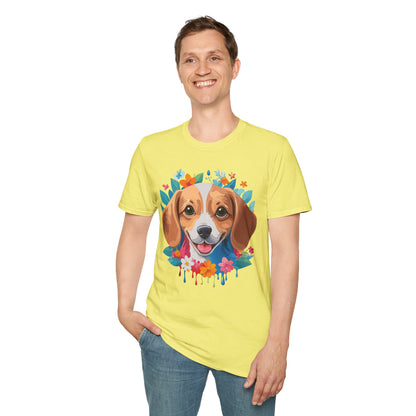Unisex Dog Shirt Animal Tee Gildan Softstyle 64000 Cotton Tee