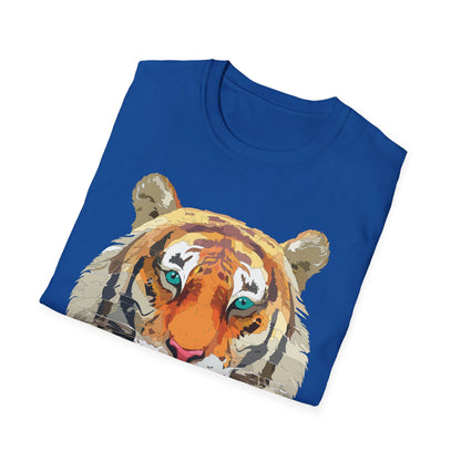 Tiger Shirt Unisex Animal Tee Gildan Softstyle 64000 Cotton Tee