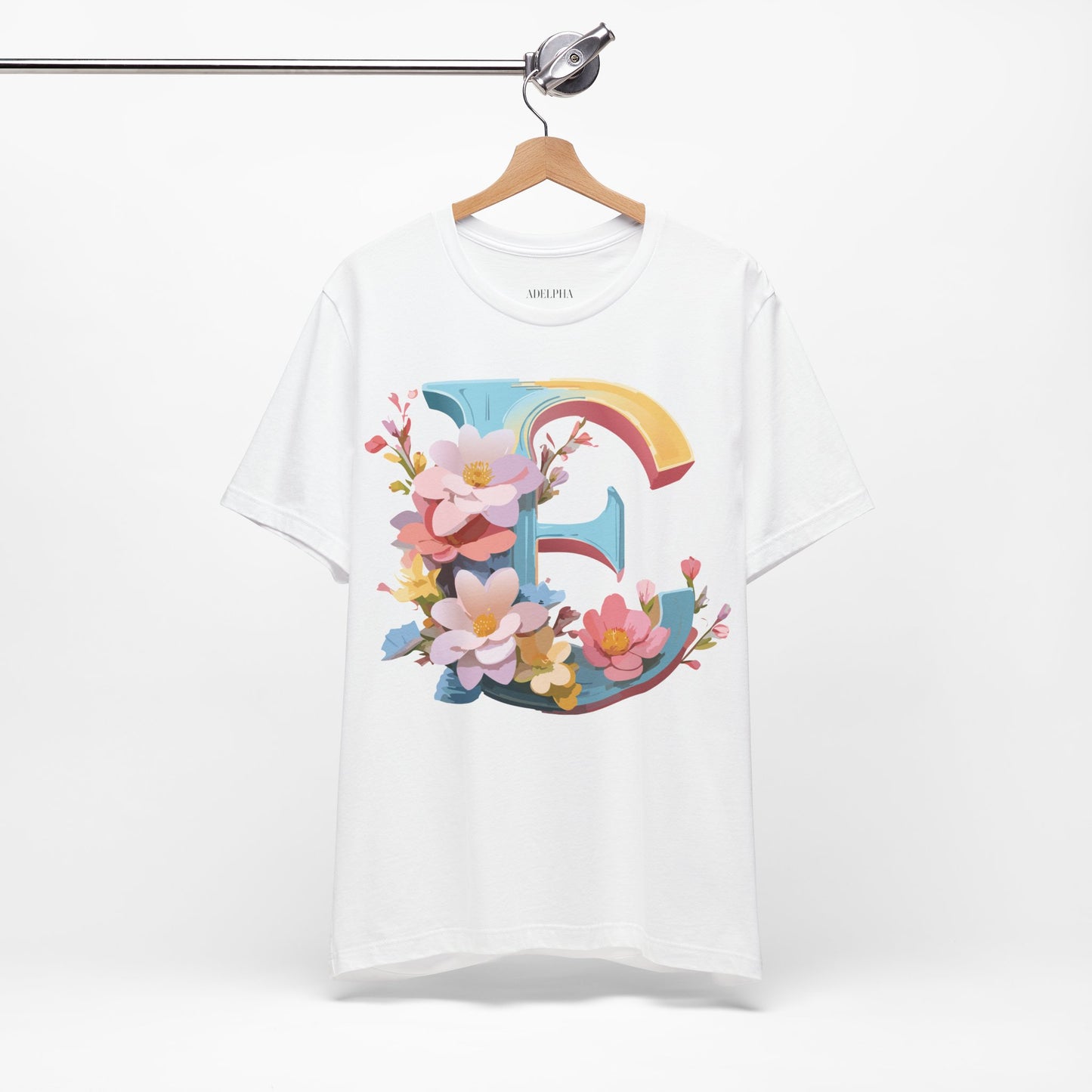 Natural Cotton Tee Shirt - Letters Collection - E