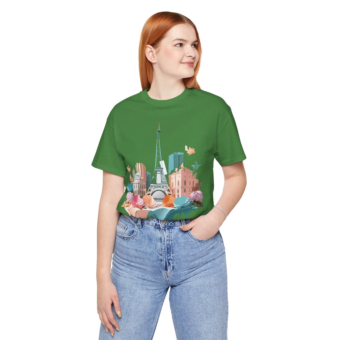 Natural Cotton Tee Shirt - Beautiful Places Collection - Paris