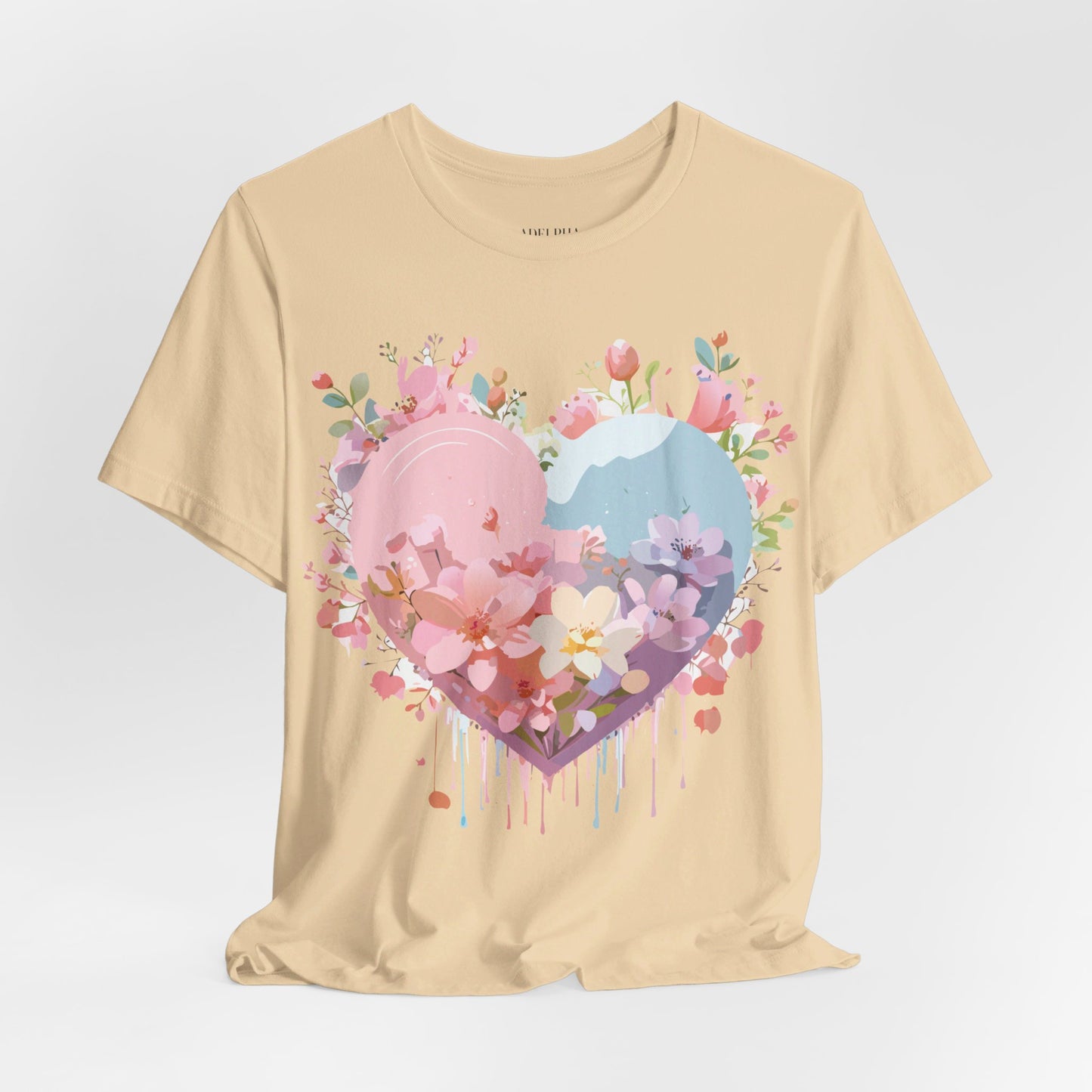 Natural Cotton Tee Shirt - Love story Collection