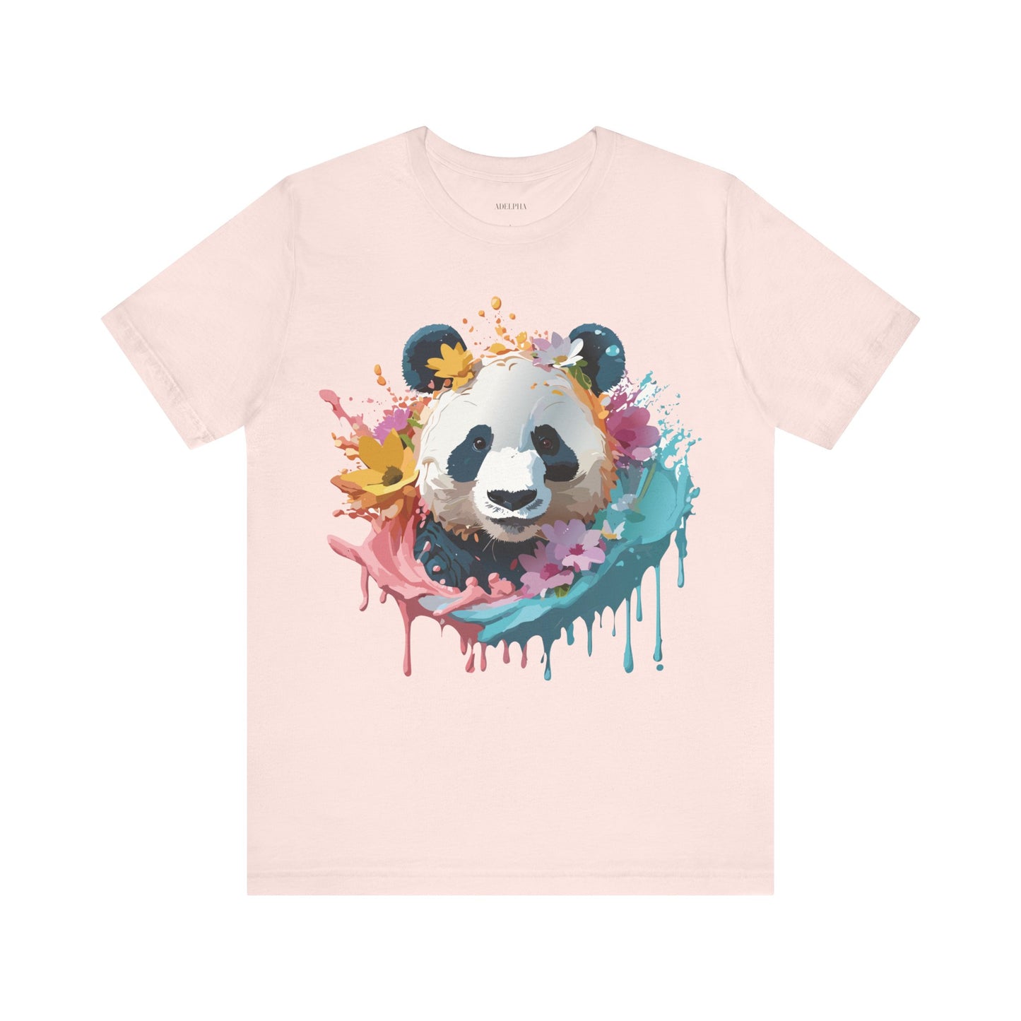 T-Shirt aus natürlicher Baumwolle mit Panda