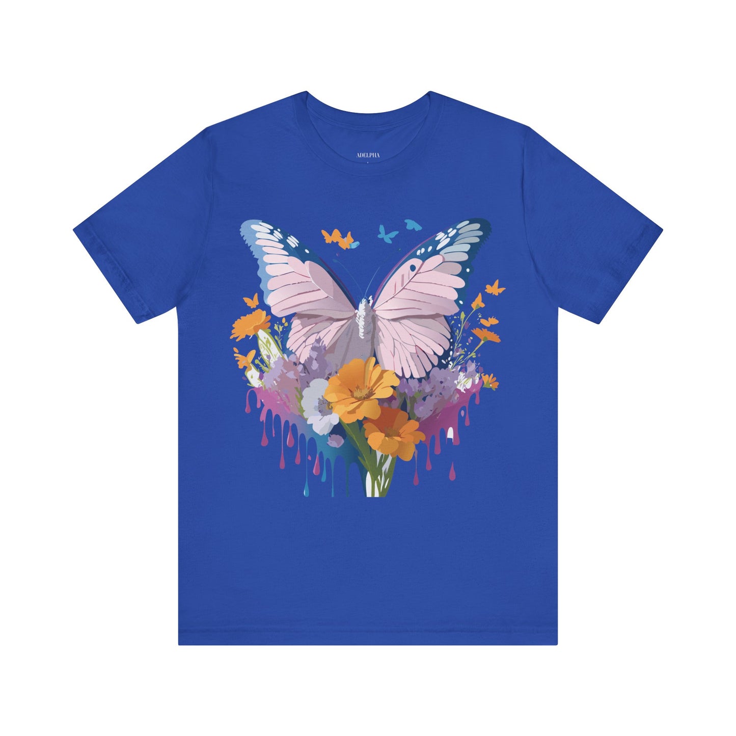 T-shirt en coton naturel avec papillon