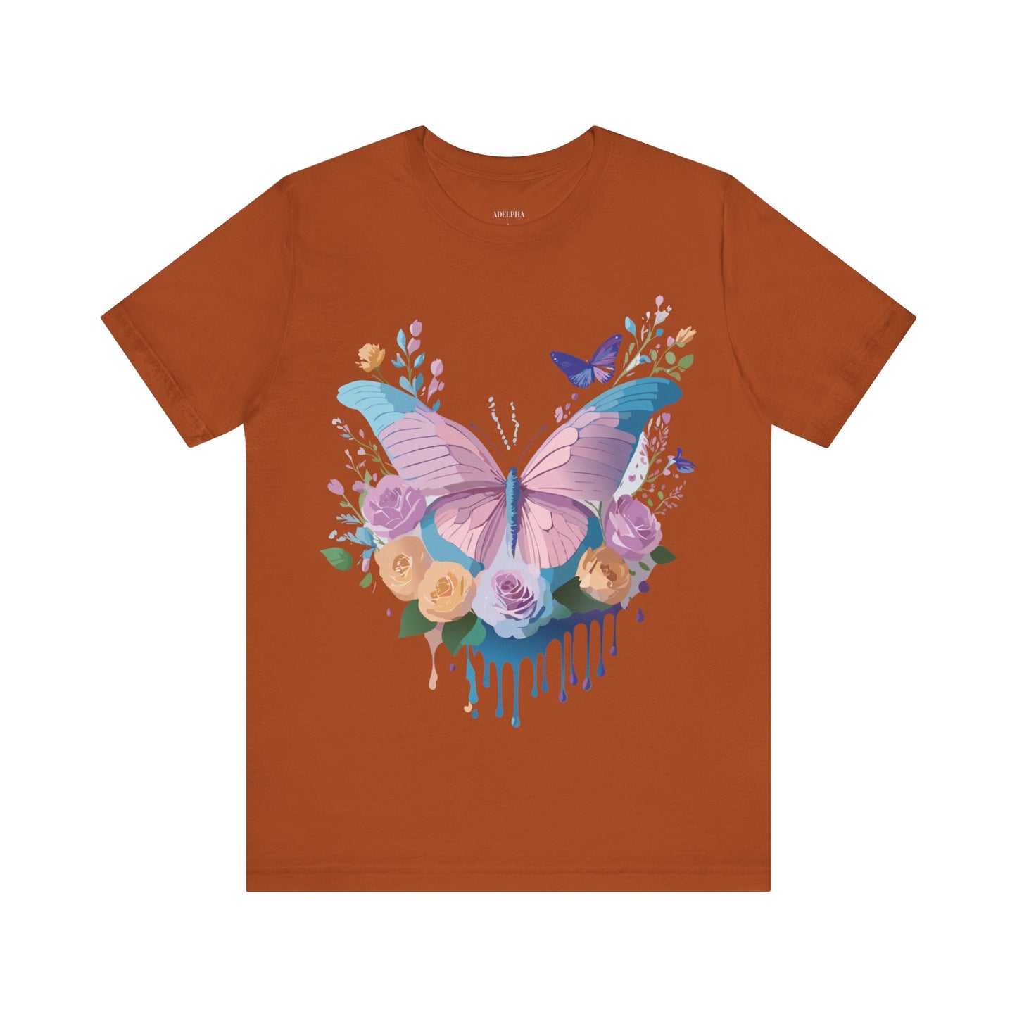 T-shirt en coton naturel avec papillon