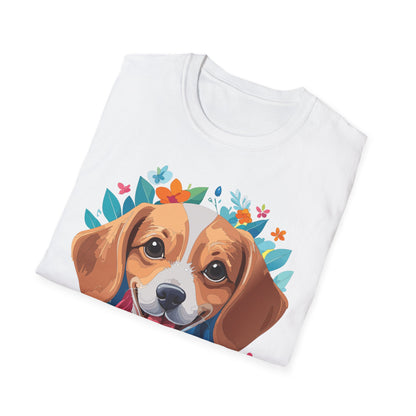 Unisex Dog Shirt Animal Tee Gildan Softstyle 64000 Cotton Tee