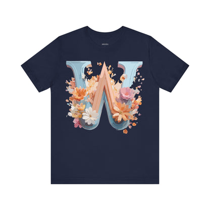 Natural Cotton Tee Shirt - Letters Collection - W Printify