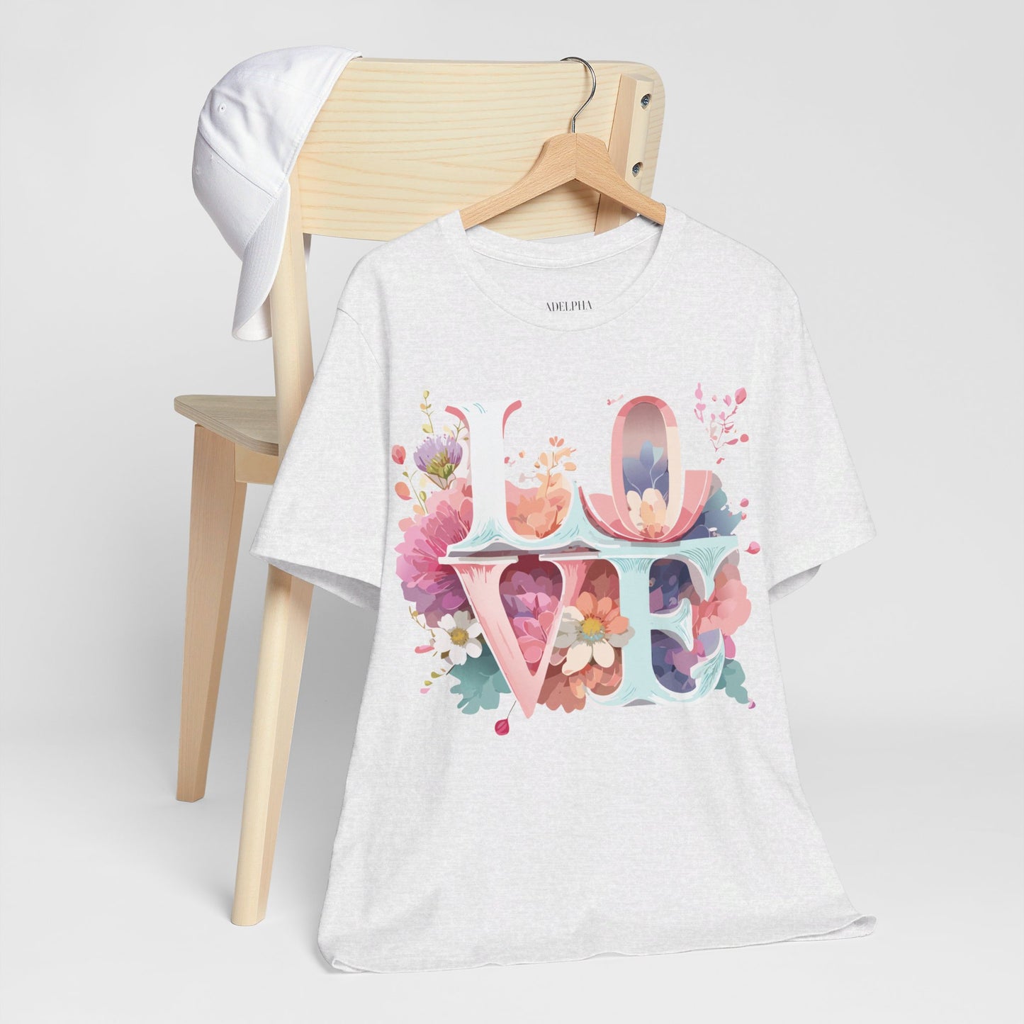 T-Shirt aus natürlicher Baumwolle – Love Story-Kollektion