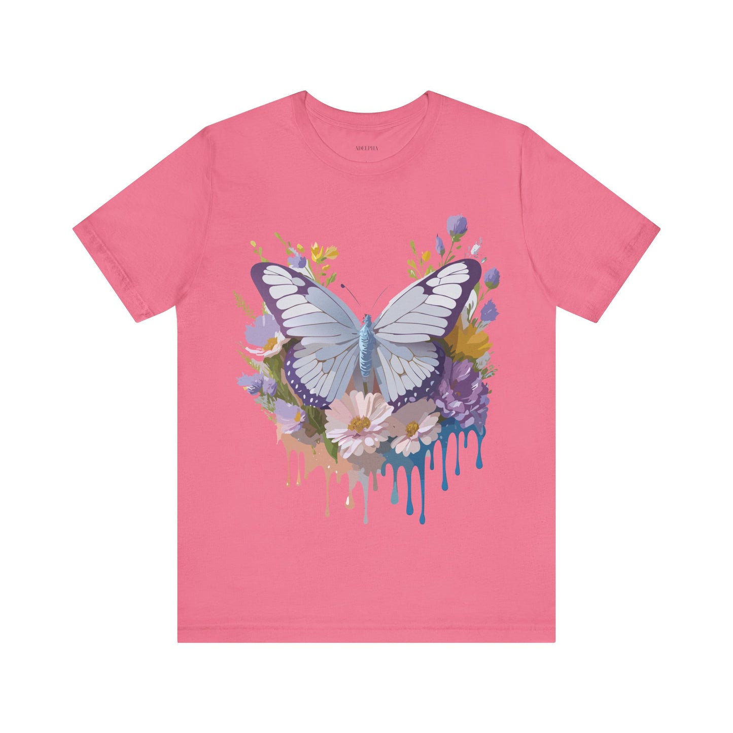 T-shirt en coton naturel avec papillon