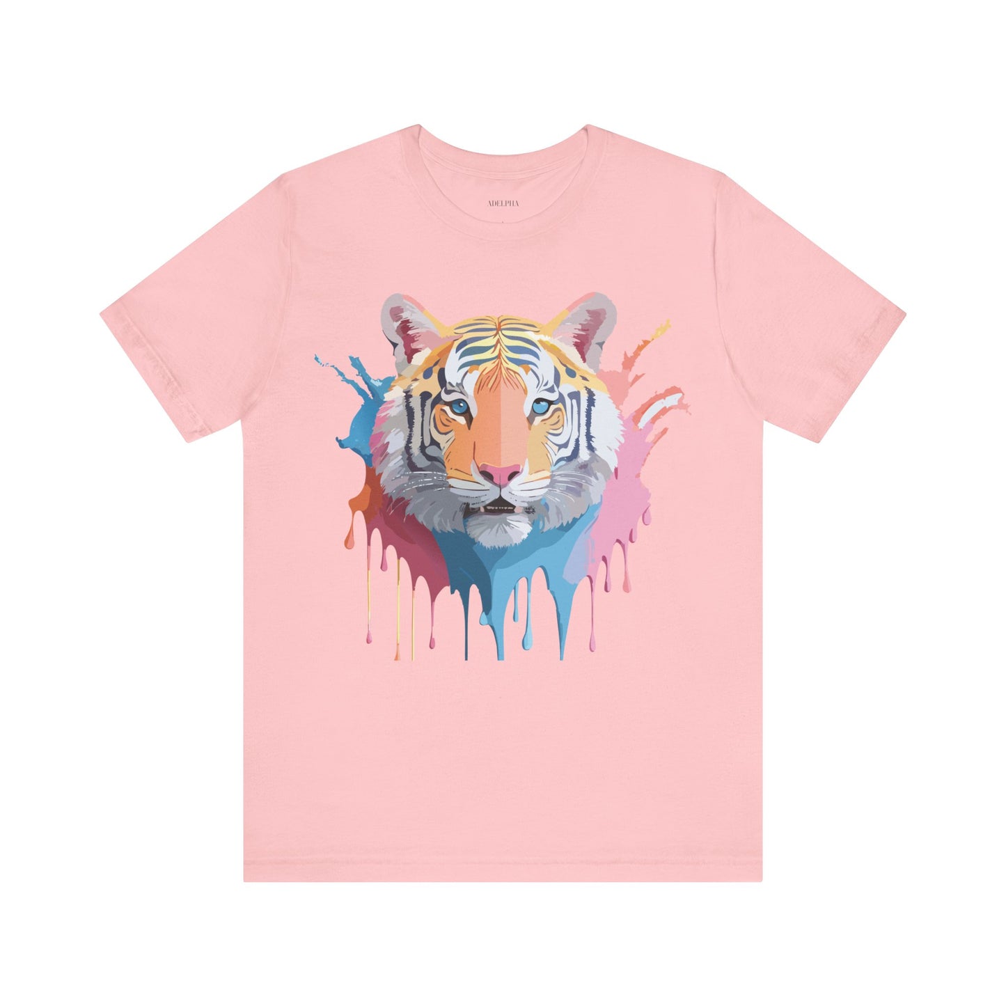 Natural Cotton Tee Shirt with Tiger