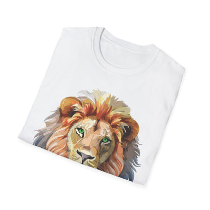 Lion Shirt Unisex Animal Tee Gildan Softstyle 64000 Cotton Comfort