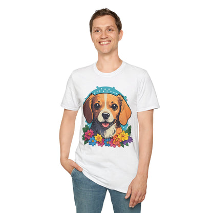 Dog Shirt Unisex Animal Tee Softstyle Cotton Ring Spun Comfort