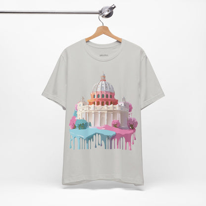 Natural Cotton Tee Shirt - Beautiful Places Collection - Rome Printify