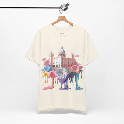 Natural Cotton Tee Shirt - Beautiful Places Collection - Madrid Printify