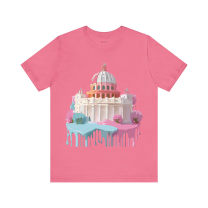 Natural Cotton Tee Shirt - Beautiful Places Collection - Rome Printify