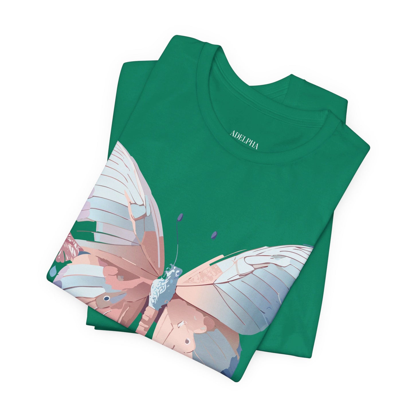 T-shirt en coton naturel avec papillon