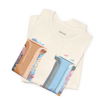 Natural Cotton Tee Shirt - Letters Collection - U Printify