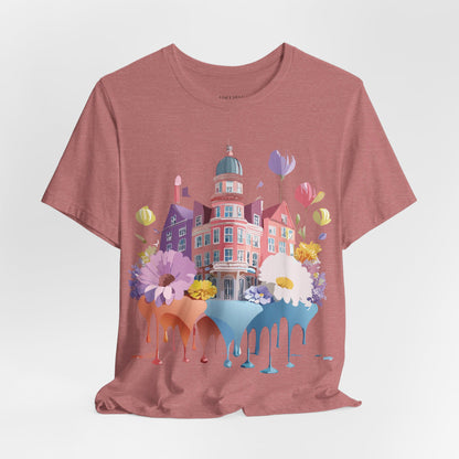 Natural Cotton Tee Shirt - Beautiful Places Collection - Amsterdam Printify