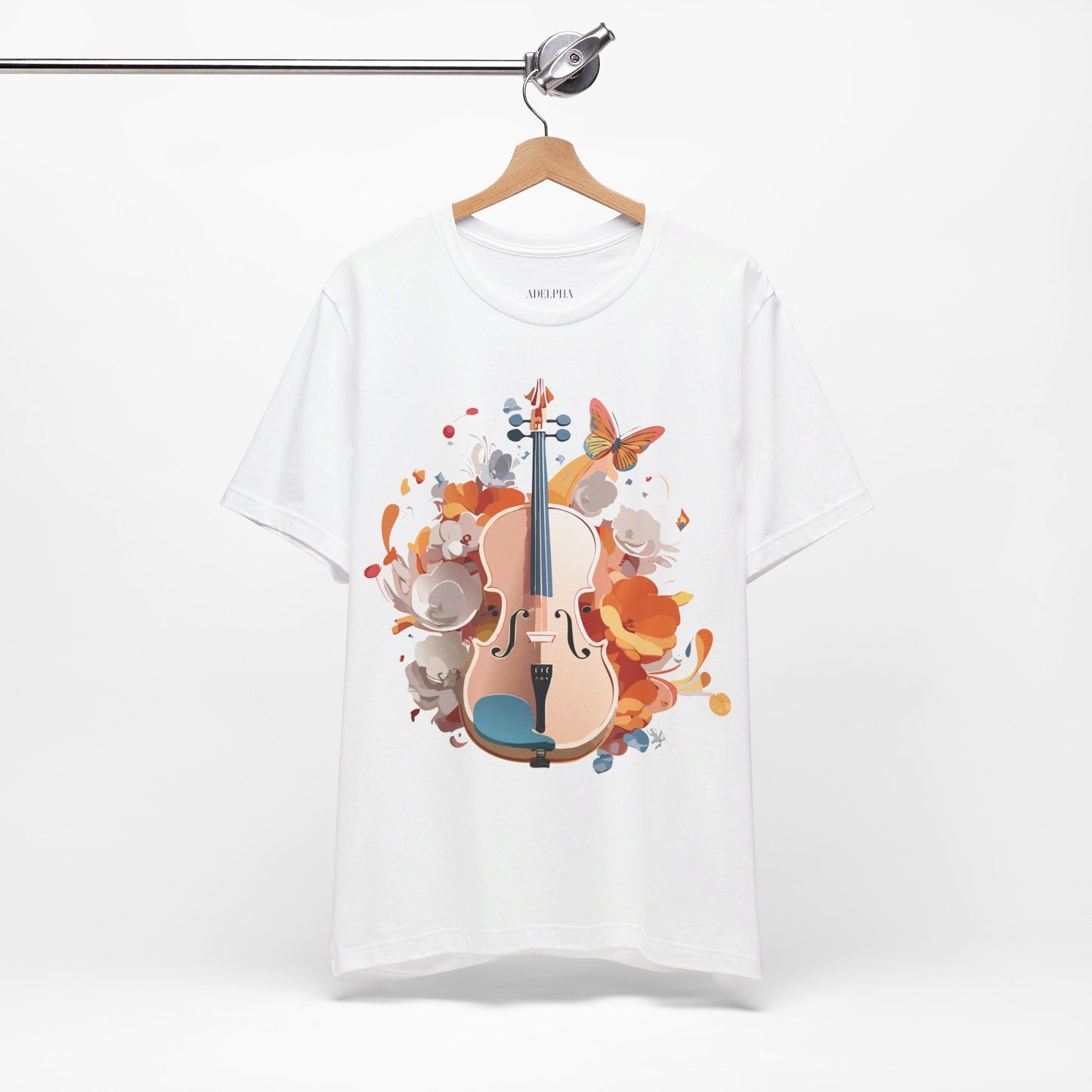 T-Shirt aus natürlicher Baumwolle – Musikkollektion