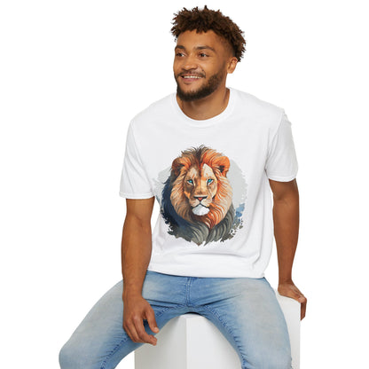 Lion Shirt Unisex Animal Tee Gildan Softstyle 64000 100 Percent Ring Spun Cotton